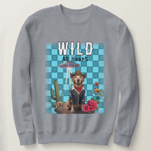 犬のカウボフランスのイ スウェットシャツ (デザイン正面)