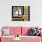 犬のカスタマイズ写真 キャンバスプリント (インサイチュ (リビング))