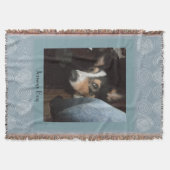 犬のカスタマイズ写真 スローブランケット (正面)