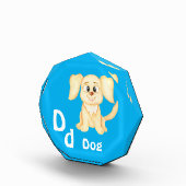 犬のカスタマイズABC: 文字D - 名前を入力 フォトブロック (右)