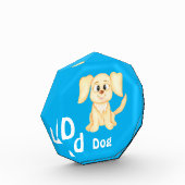 犬のカスタマイズABC: 文字D - 名前を入力 フォトブロック (左)
