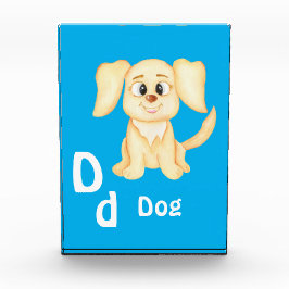 犬のカスタマイズABC: 文字D - 名前を入力 フォトブロック