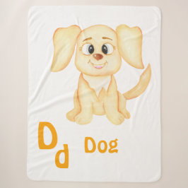 犬のカスタマイズABC: 文字D - 名前を追加 シェルパブランケット