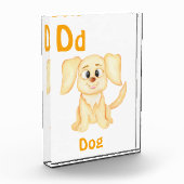 犬のカスタマイズABC: 文字D - 名前を追加 フォトブロック (左)