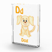 犬のカスタマイズABC: 文字D - 名前を追加 フォトブロック (右)
