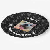 犬のカスタムな写真の誕生会の紙皿 ペーパープレート (アングル)