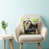 犬のカスタム写真枕を自分のパーソナライズを追加 クッション (椅子)