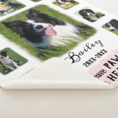 犬のカスタム写真縁どの色あせ シェルパブランケット (3/4)