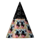 犬のカスタム写真誕生日パーティーハット パーティーハット (裏面)