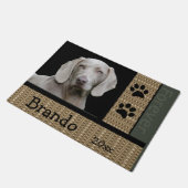 犬のカスタム写真 ドアマット (アングル)