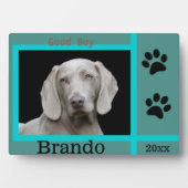 犬のカスタム写真 フォトプラーク (正面)