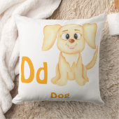 犬のカスタムABC: 文字D - 名前を入れてください クッション (ブランケット)