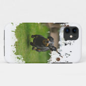 犬のカッコいいアートワーク Case-Mate iPhoneケース (裏面(横))