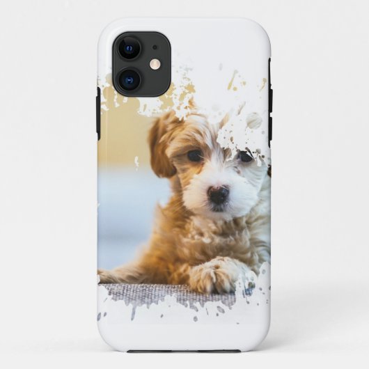 犬のカッコいいアートワーク Case-Mate iPhoneケース (裏面)