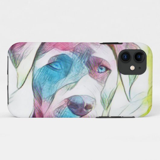 犬のカッコいいデザイン Case-Mate iPhoneケース (裏面(横))