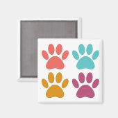 犬のカッコいい前足のプリント マグネット (正面/裏面)