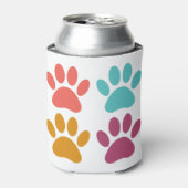 犬のカッコいい前足のプリント 缶クーラー (缶正面)