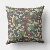 犬のカムフラージュパターン クッション (裏面)