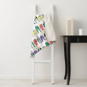 犬のカラフルお尻パターン シェルパブランケット (インサイチュ)