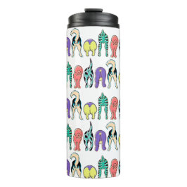 犬のカラフルお尻パターン タンブラー