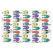 犬のカラフルお尻パターン マグネット (横)