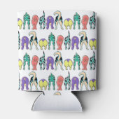 犬のカラフルお尻パターン 缶クーラー (裏面)