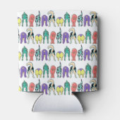 犬のカラフルお尻パターン 缶クーラー (裏面)