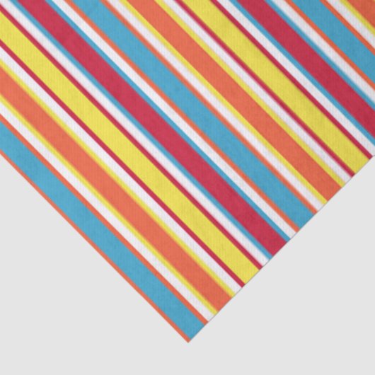 犬のカラフルパーティーストライプパーソナライズされた 薄葉紙 (詳細)