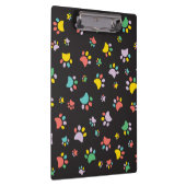 犬のカラフル足のパターン クリップボード (右)