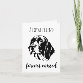 犬のカードを失ったペット悔やみや弔慰 カード
