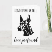 犬のカードを失ったペット悔やみや弔慰 カード (正面)