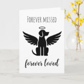 犬のカードを失ったペット悔やみや弔慰 カード (黄色い花)