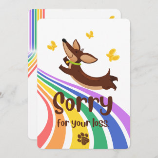 犬のカードを紛失してごめんなさい 招待状