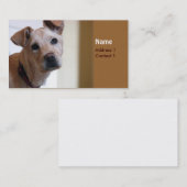 犬のカード 名刺 (正面/裏面)