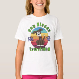 犬のキスがTシャツをすべて直す Tシャツ