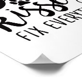 犬のキスすべてを修正K9引用文スウィートドッグクート ポスター (角)