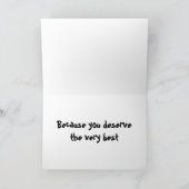 犬のキス カード (内部)