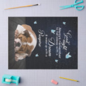 犬のキパーソナライズされたルト毛布、ブルドッググッドナイト 薄葉紙 (クラフト)