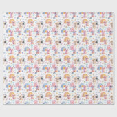 犬のキュードルラップ ラッピングペーパー (フラット)