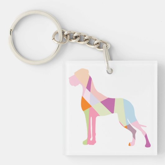 犬のキーホルダー キーホルダー (正面)