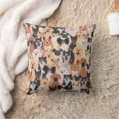 犬のクッションカバー クッション (ブランケット)