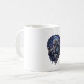 犬のクリスタルムーン魔法の森_1 コーヒーマグカップ (正面左)