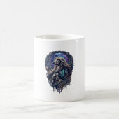 犬のクリスタルムーン魔法の森_1 コーヒーマグカップ (中央)
