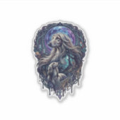 犬のクリスタルムーン魔法の森_1 シール (正面)