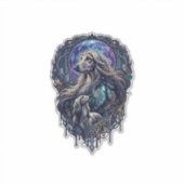 犬のクリスタルムーン魔法の森_1 シール (正面)