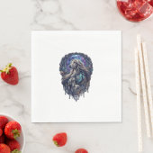 犬のクリスタルムーン魔法の森_1 スタンダードランチョンナプキン (インサイチュ)