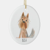 犬のクリスマスオーナメント セラミックオーナメント (右)