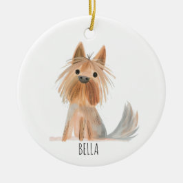 犬のクリスマスオーナメント セラミックオーナメント