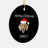 犬のクリスマスオーナメント セラミックオーナメント (右)