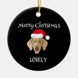 犬のクリスマスオーナメント セラミックオーナメント